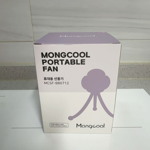 몽쿨 휴대용 유모차 문어발 선풍기(핑크)