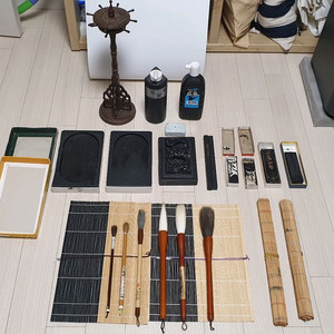 서예도구(붓걸이, 붓, 벼루, 연적, 먹, 먹물)팝니다