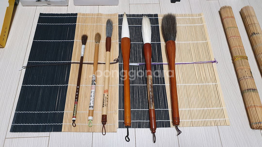 서예도구(붓걸이, 붓, 벼루, 연적, 먹, 먹물)팝니다--4
