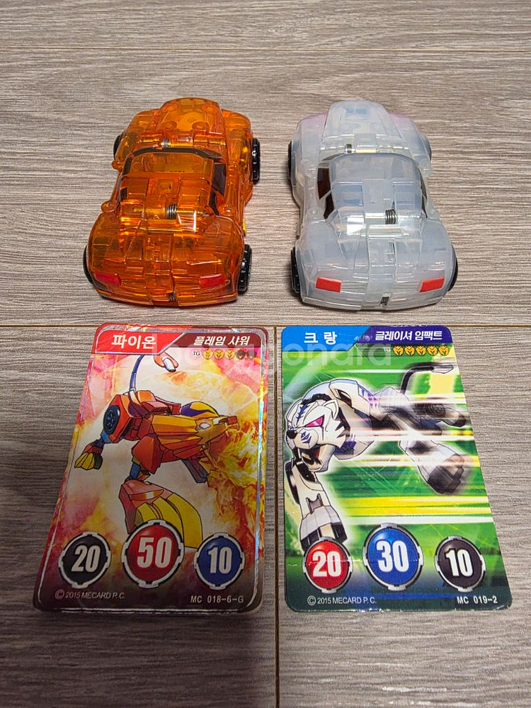 터닝메카드W 크랑,파이온 + 메카드 2장--6