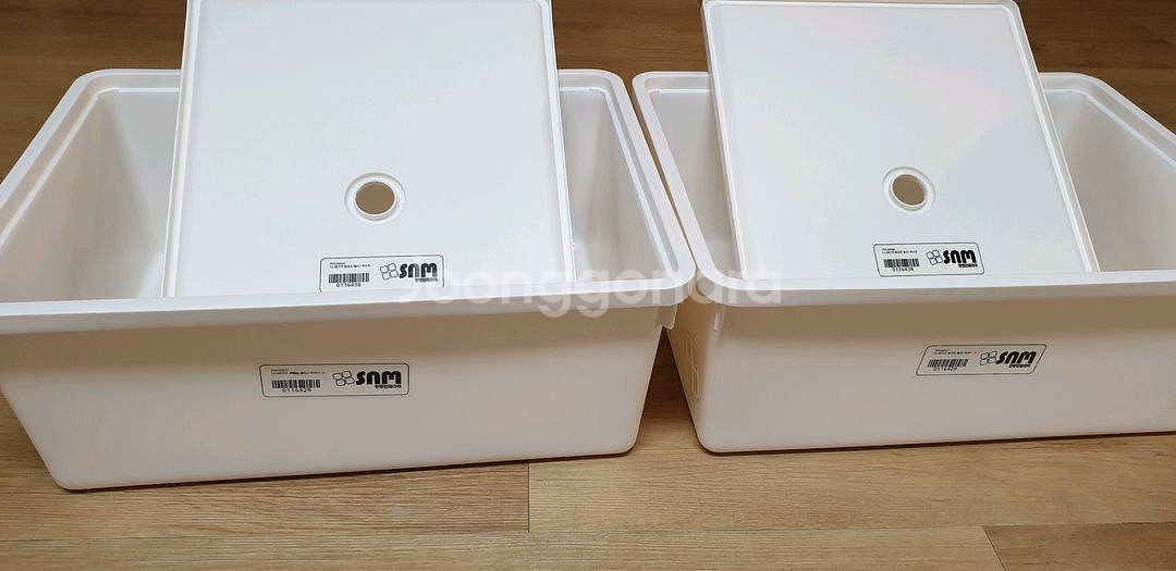 한샘 샘키즈 플라스틱 박스 소형 2개--1