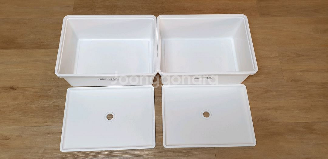 한샘 샘키즈 플라스틱 박스 소형 2개--3