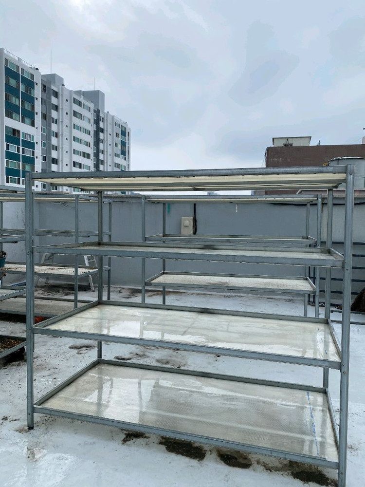 상품선반 ,화분진열대,테이블 방수,길이2미터폭1미터 이미지