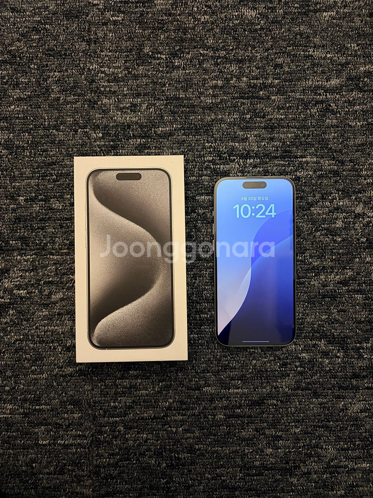 아이폰15pro 128gb 화이트 리퍼 미사용 판매합니--0