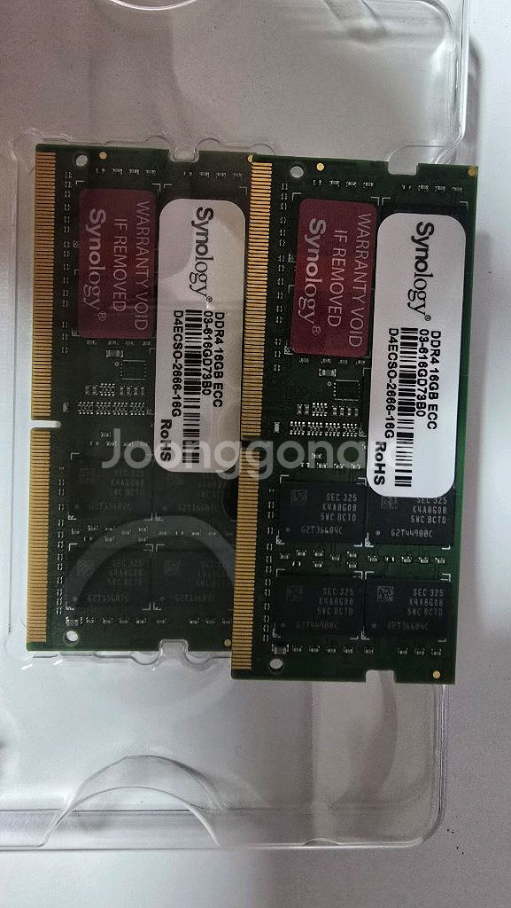 시놀로지 정품 D4ECSO-2666-16G 팝니다--1