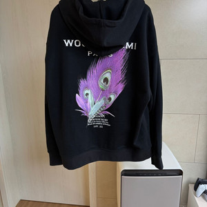 [새제품] 우영미 23fw 깃털 백로고후드 48