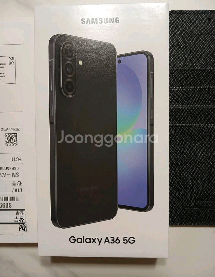삼성 갤럭시 A36 5G (128GB) 블랙 단순개봉자--0