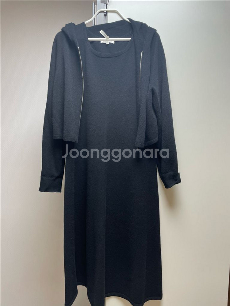 더캐시미어 캐시미어 원피스 후드집업 세트--1
