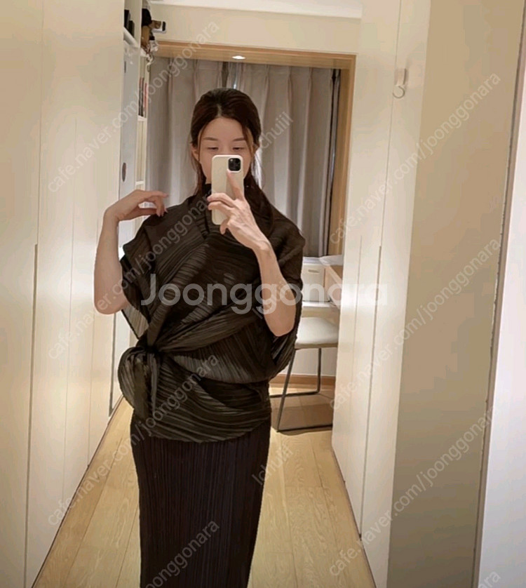 플리츠플리즈 팜스카프--1