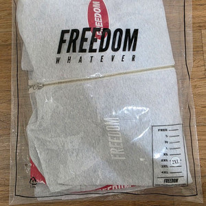 (새상품)프리덤 레터링 후드집업 멜란지 2XL