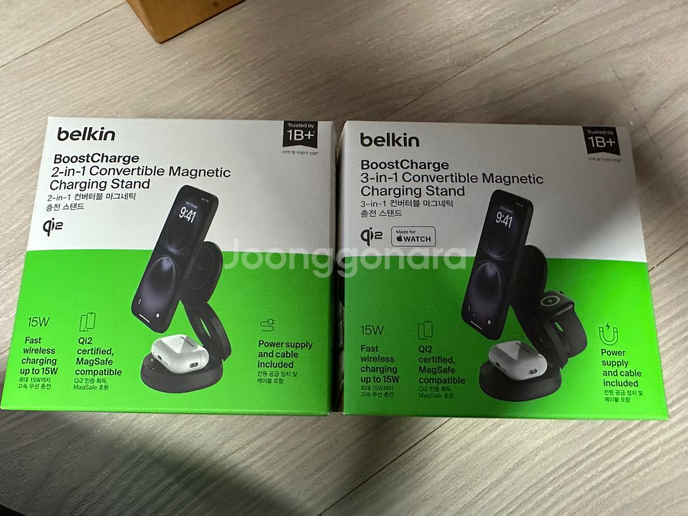 벨킨 2in1, 3in1 부스트차지 무선충전기--0