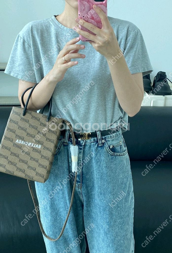 발렌시아가 폰홀더, 미니 크로스 백, BB 모노그램 미--0