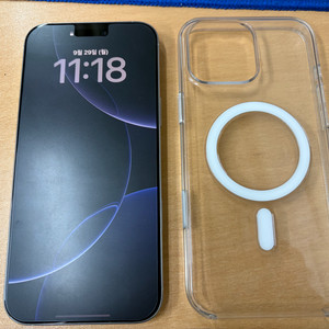 아이폰16프로맥스 실버 애케플 256gb 자급제 팝니다