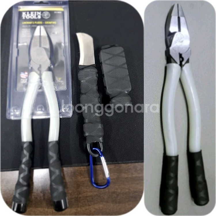 전공펜치 전공칼 세트 뺀찌깡 크레인펜치 하이스강칼 전기--0