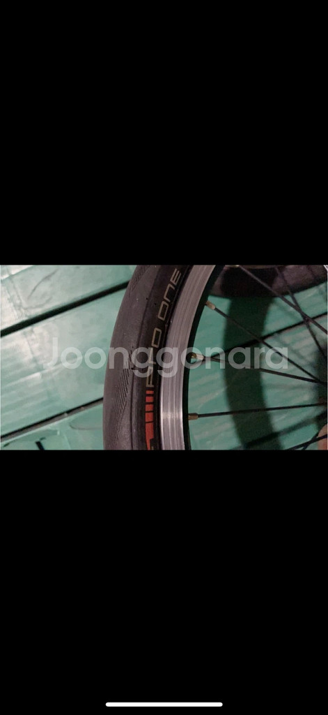 브롬톤 C라인 2단 28홀 블랙 정품휠셋 슈발베 프로원--1