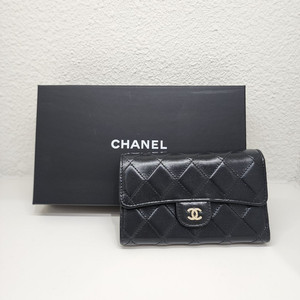 샤넬 램스킨 코코크러쉬 3단장지갑 #30