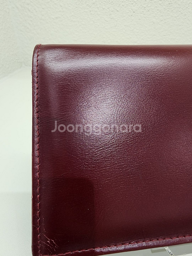 까르띠에 버건디 플랩 장지갑--3