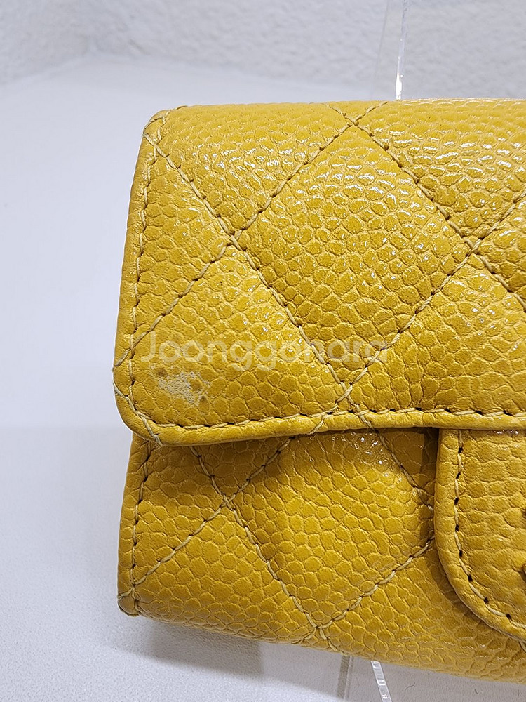 샤넬 클래식 옐로우 카드지갑 #25--3