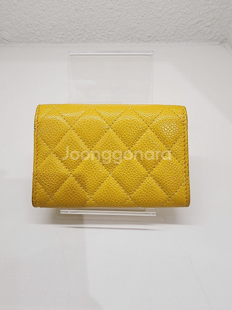 샤넬 클래식 옐로우 카드지갑 #25--1