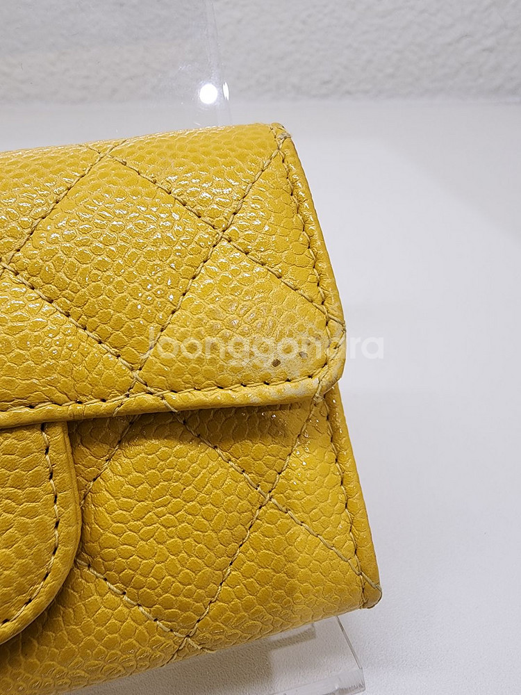 샤넬 클래식 옐로우 카드지갑 #25--2