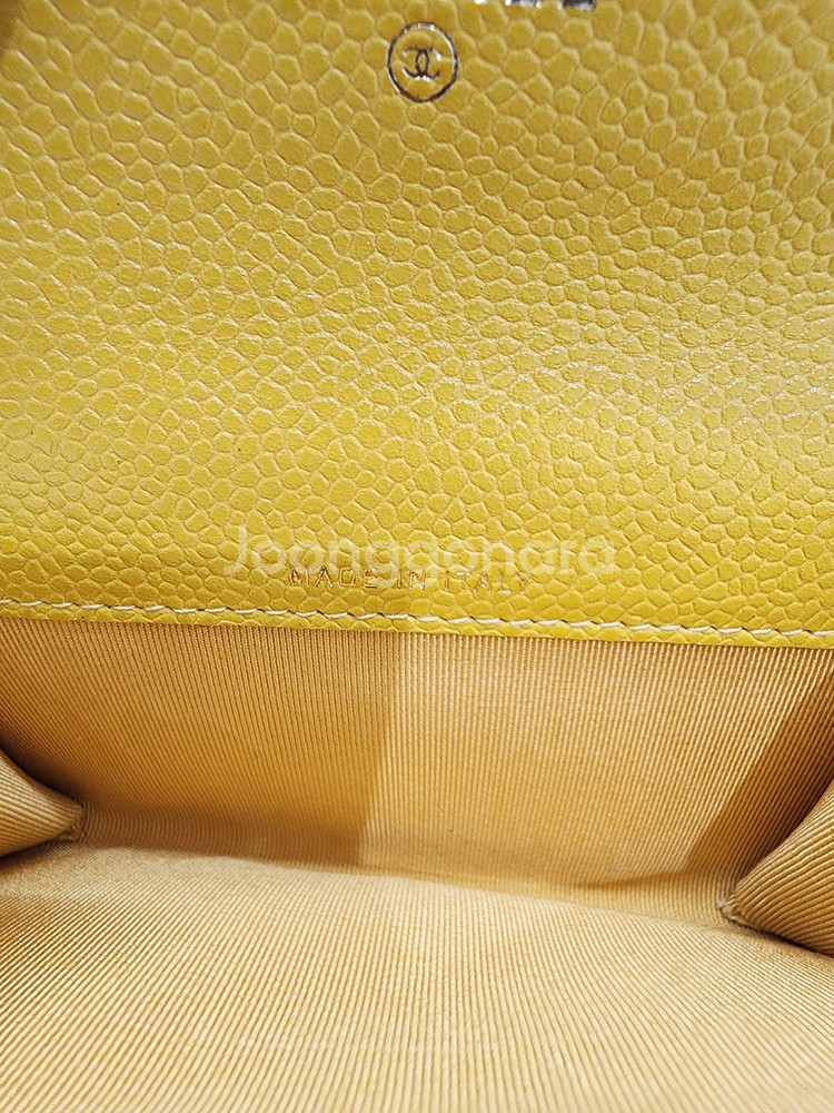 샤넬 클래식 옐로우 카드지갑 #25--6
