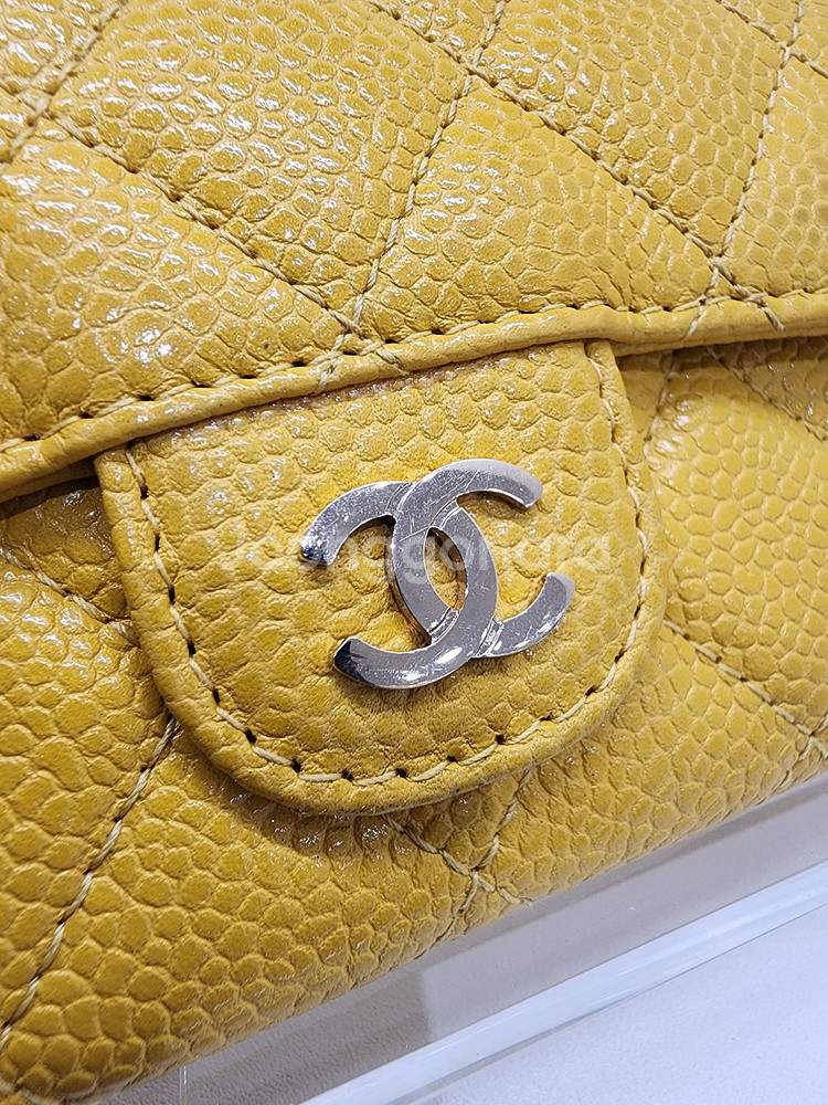 샤넬 클래식 옐로우 카드지갑 #25--4