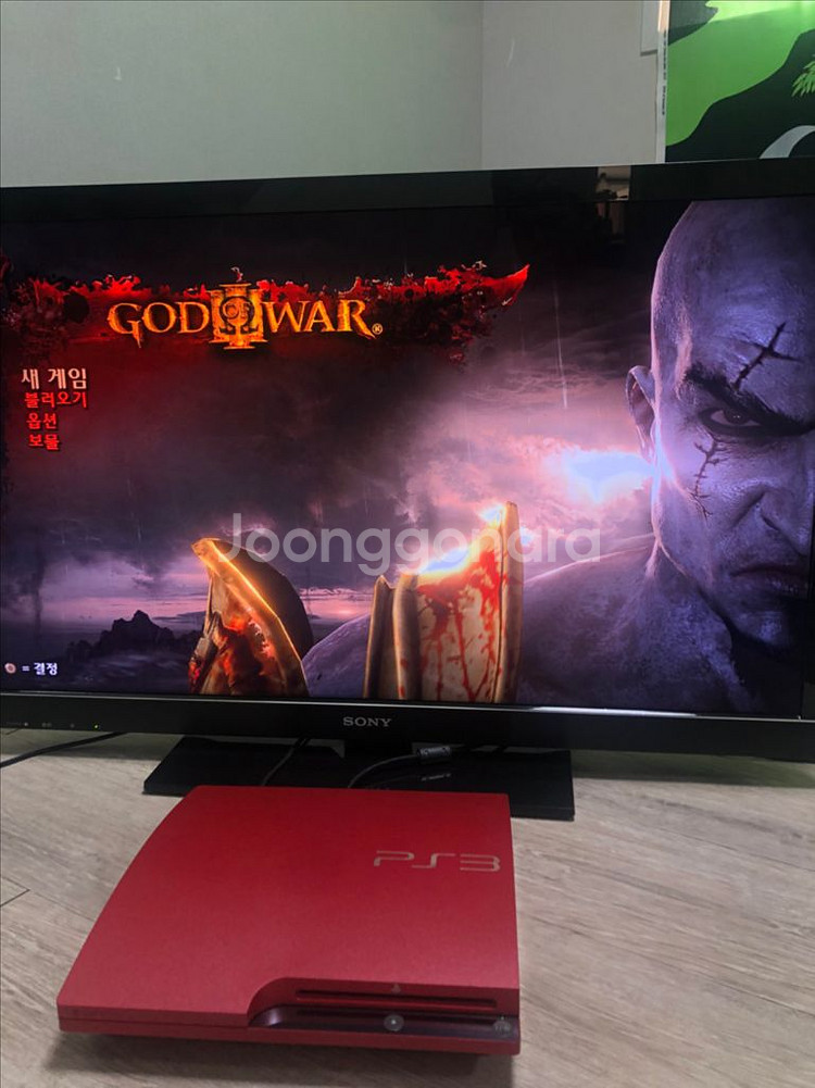 ps3 플스3 / 3000번 슬림 / 스칼렛 레드--3