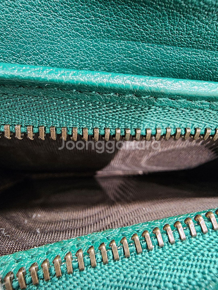 구찌 658244 다이애나 뱀부 반지갑 그린--6