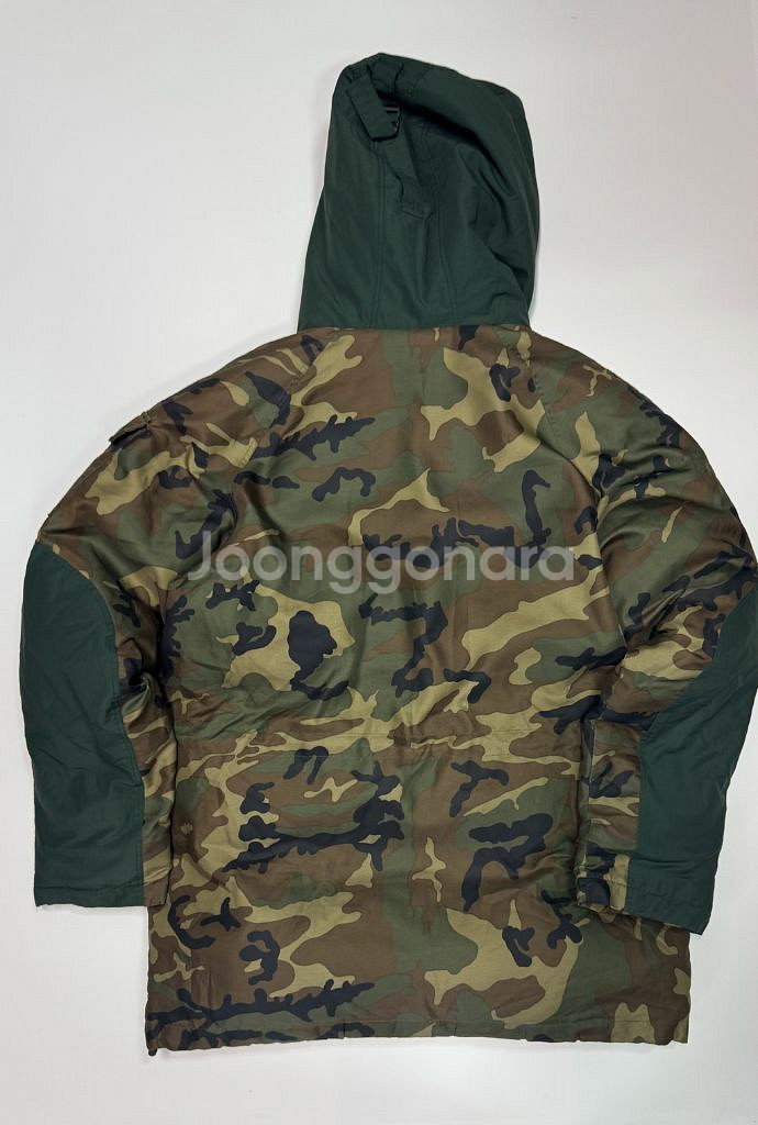 커버낫 양털 카모 후드 점퍼 L--1
