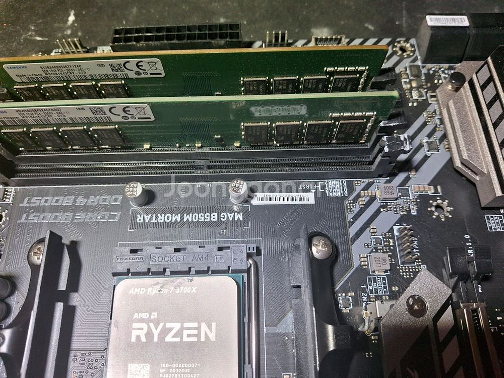 라이젠7 3700x+b550+8g*2-18만원--0