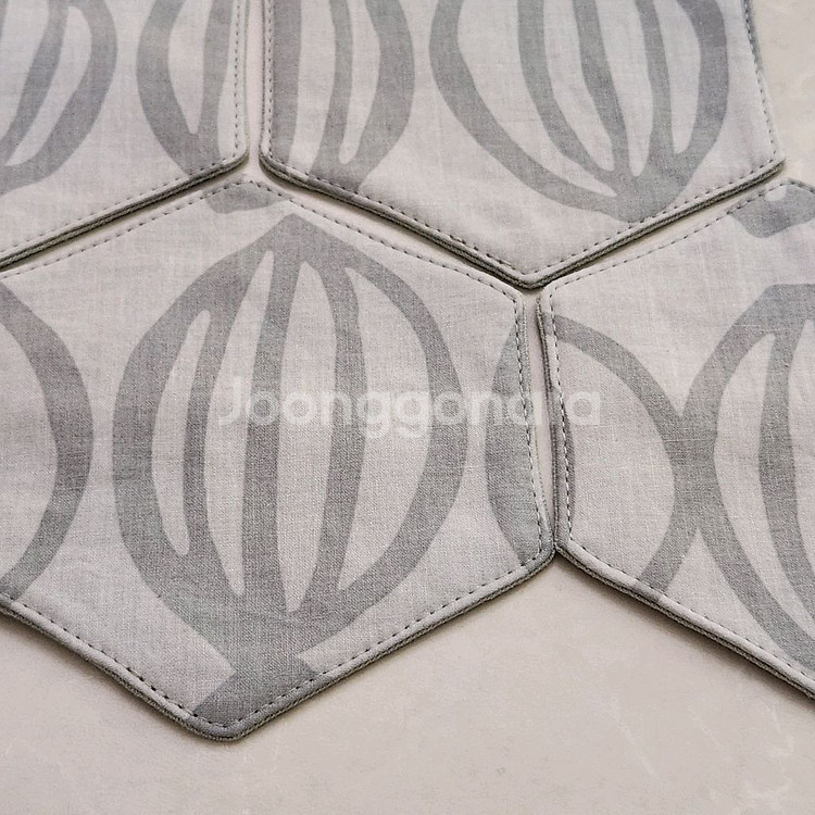 원단 티코스터 6개 일괄/ 컵받침/ 새거--3