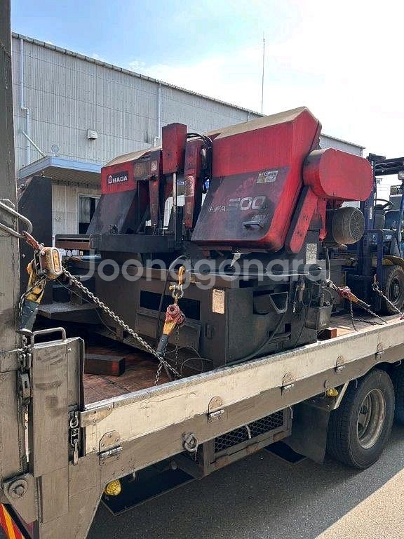 중고톱기계,밴드쏘,밴드쇼,아마다HFA500 저렴판매--0