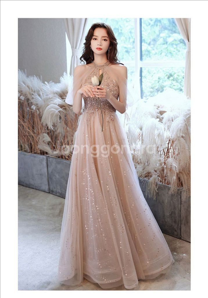 여성 롱 파티 이브닝 드레스--1