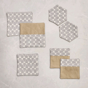 원단 티코스터 7개 일괄/ 컵받침/ 냄비받침/ 새거