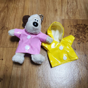 그로밋 인형 키링 데려가세요!(우비 세트)