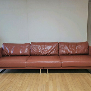 다우닝 천연가죽 디아망 4인용 소파