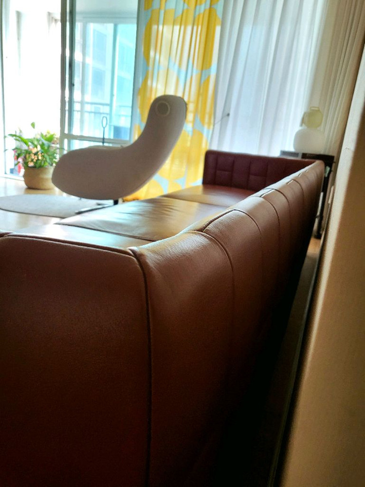 다우닝 천연가죽 디아망 4인용 소파 이미지