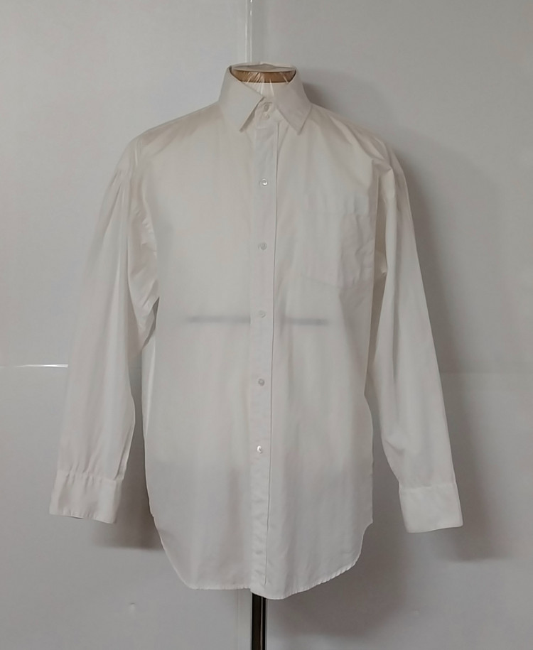 66~77)랄프로렌폴로 화이트코튼 긴팔셔츠남방 이미지