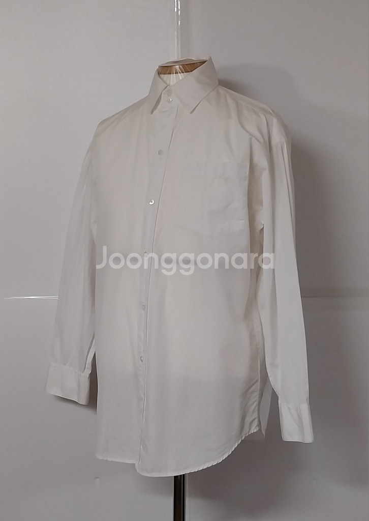 66~77)랄프로렌폴로 화이트코튼 긴팔셔츠남방--1