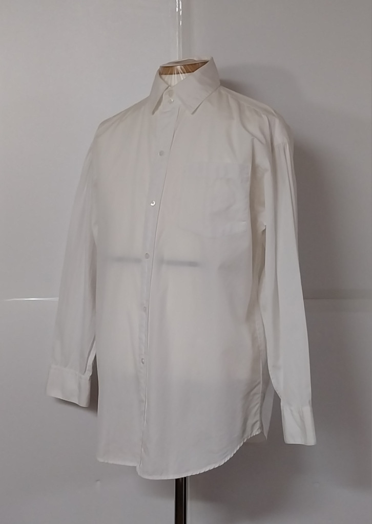 66~77)랄프로렌폴로 화이트코튼 긴팔셔츠남방 이미지