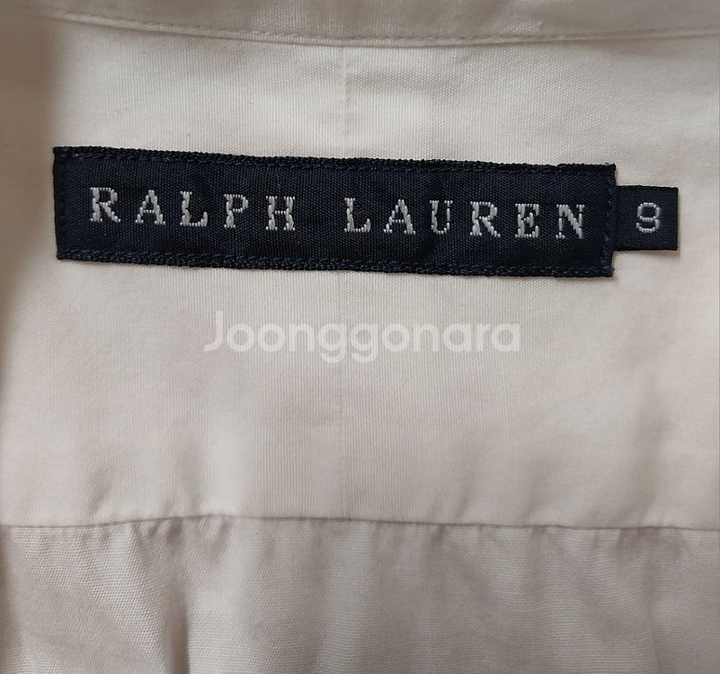 66~77)랄프로렌폴로 화이트코튼 긴팔셔츠남방--3