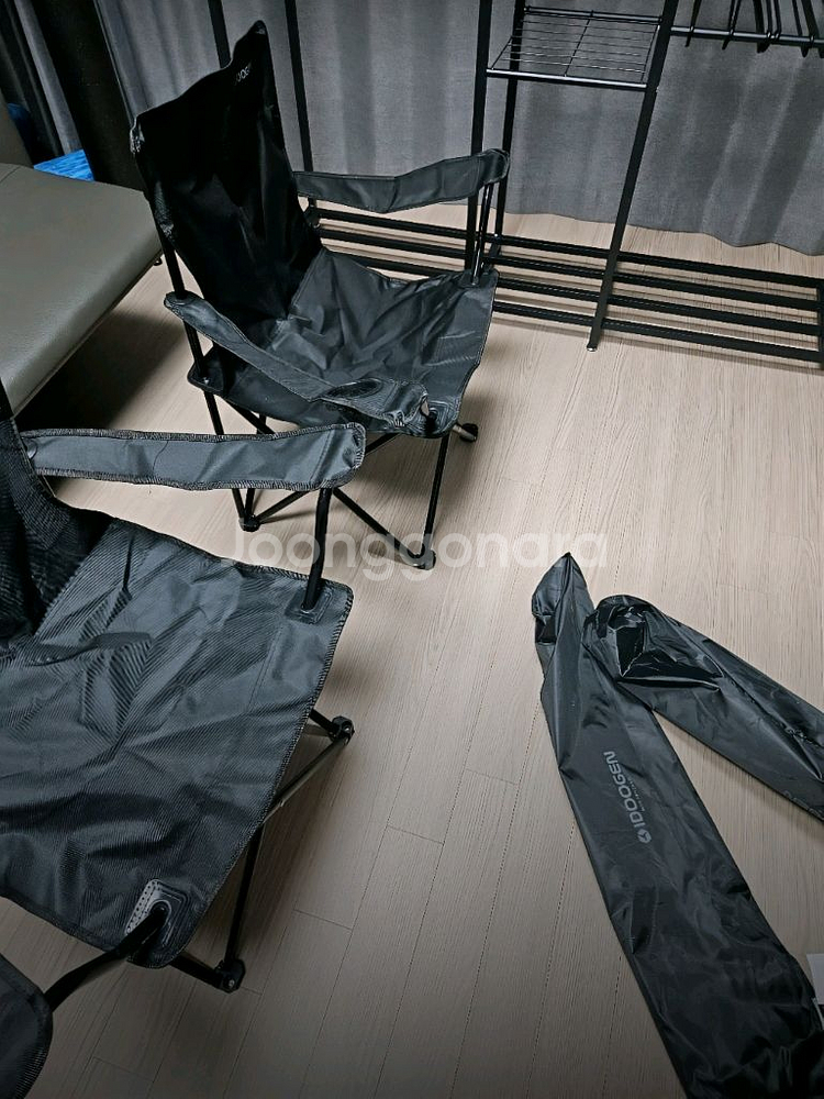 1+1이벤트]캠핑 의자+롤테이블 접이식 야외 낚시 차박--1