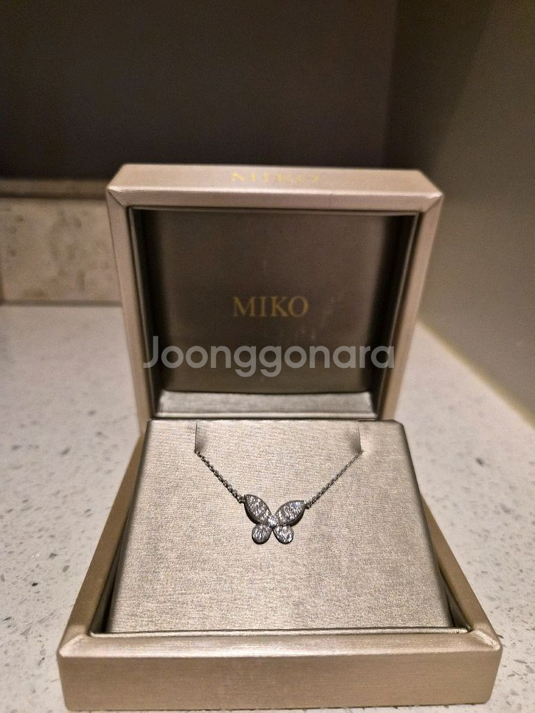 미꼬 MIKO 모르포 M 나비 목걸이 18k--0