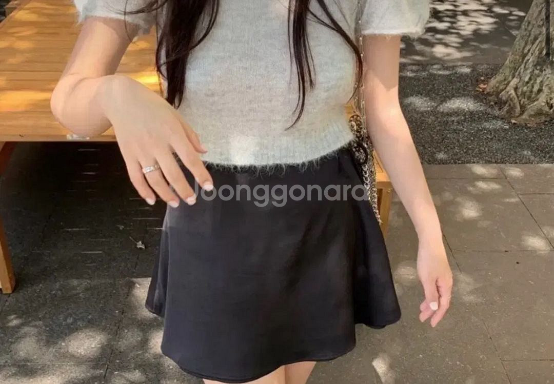 leeds 리즈 sheer satin skirts 스몰--0