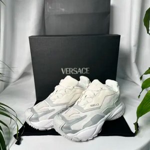 [정품](새상품/풀구성) 베르사체 화이트 실버 스니커즈