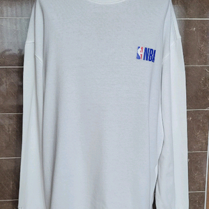 남성2xl-3xl사이즈)NBA 흰색 긴팔 티셔츠(춘추용
