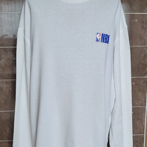 남성2xl-3xl사이즈)NBA 흰색 긴팔 티셔츠(춘추용