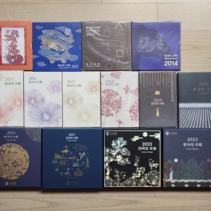 한국은행 14,15,16,17년 민트4세트