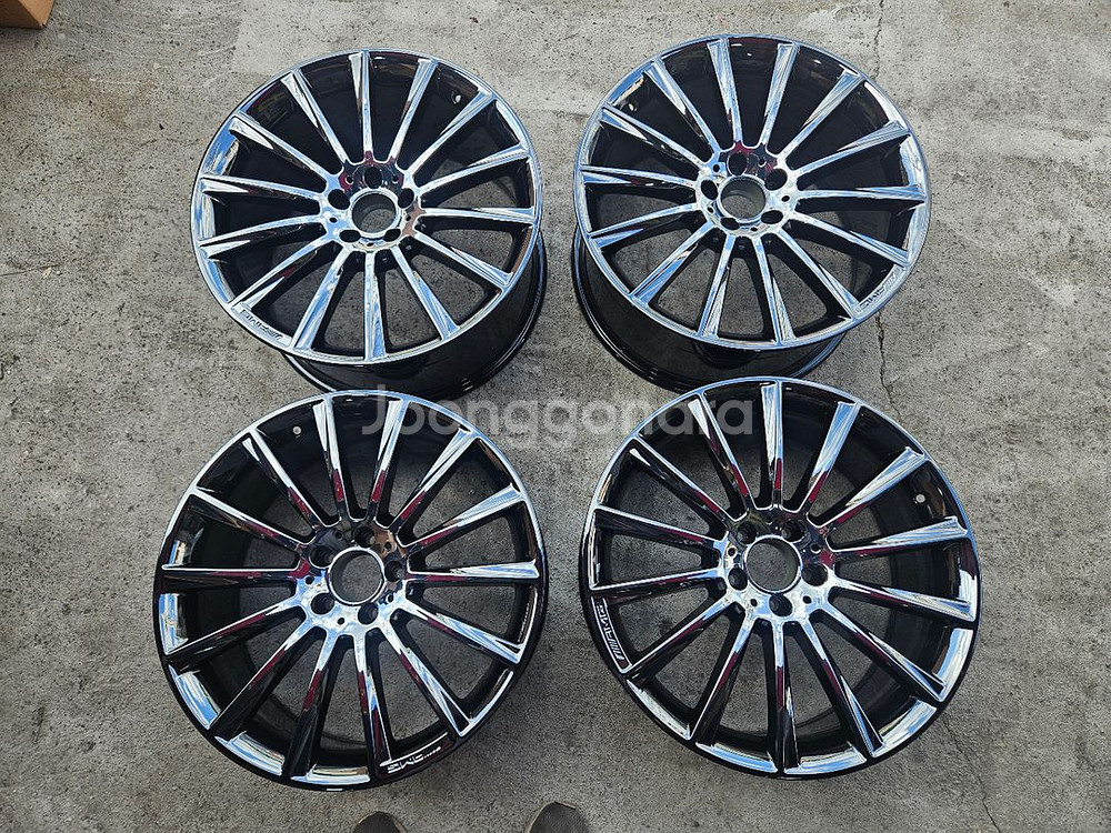W222 벤츠S클래스 20인치 마차휠 블랙크롬휠--0