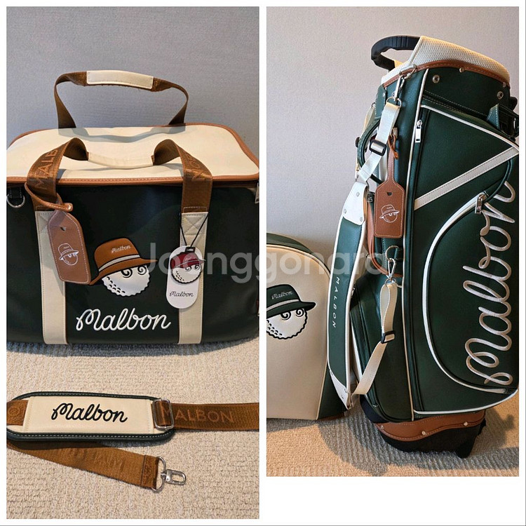 국내당일발송 말본골프백 캐디백 보스턴백 세트 그린--0